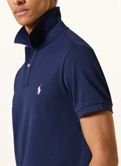 Piqué-Poloshirt Custom Slim Fit