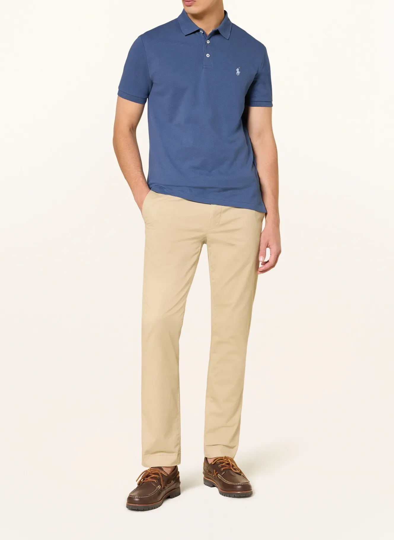 Piqué-Poloshirt Custom Slim Fit