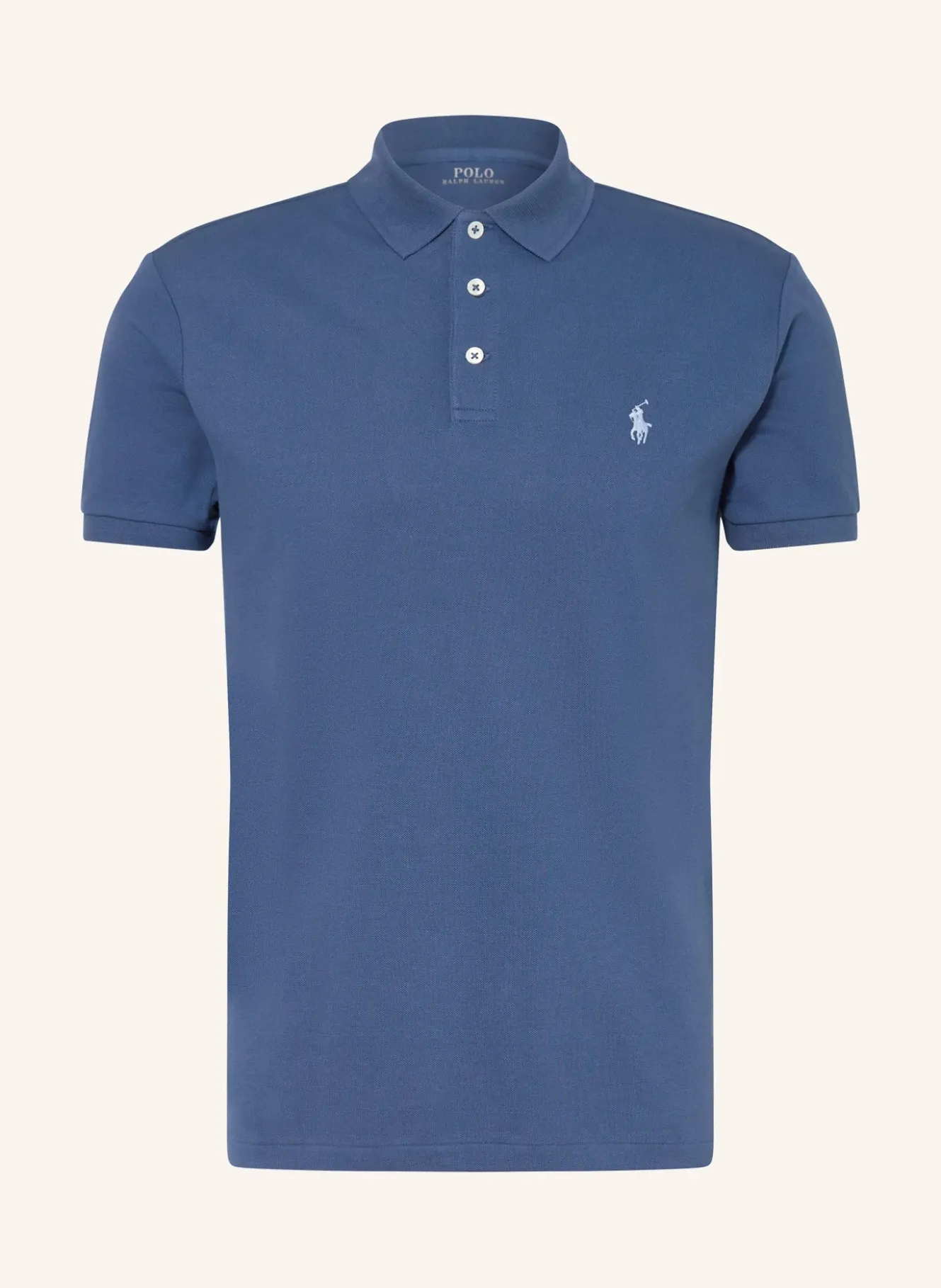 Piqué-Poloshirt Custom Slim Fit