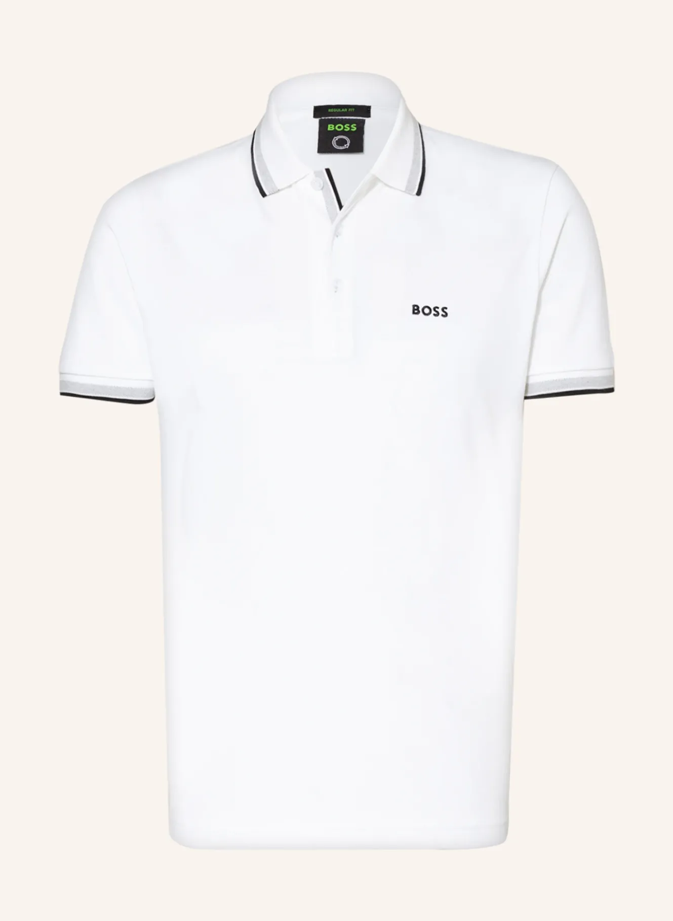 Piqué-Poloshirt PADDY CURVED Regular Fit