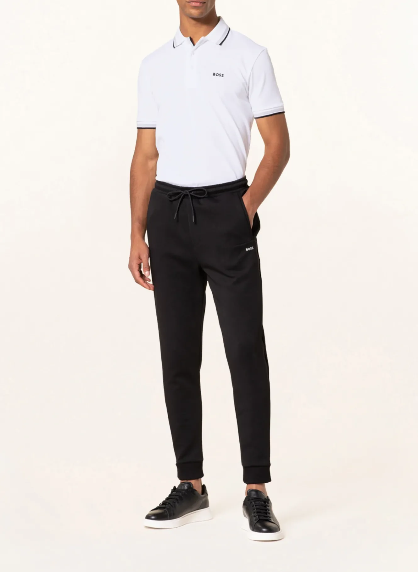 Piqué-Poloshirt PADDY CURVED Regular Fit