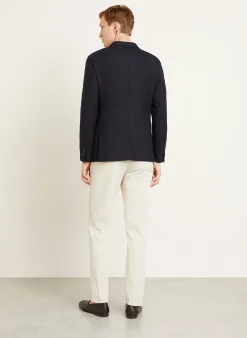 Piqué-Sakko Extra Slim Fit aus Merinowolle