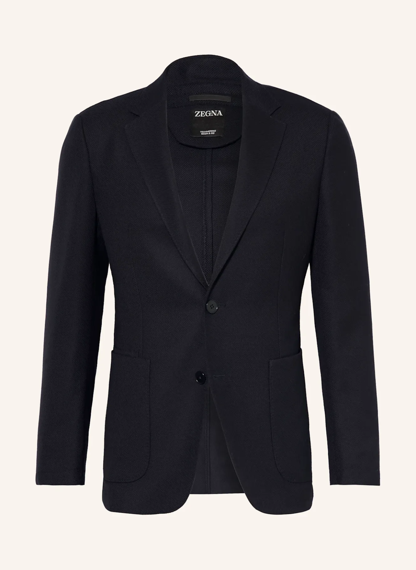 Piqué-Sakko Extra Slim Fit aus Merinowolle