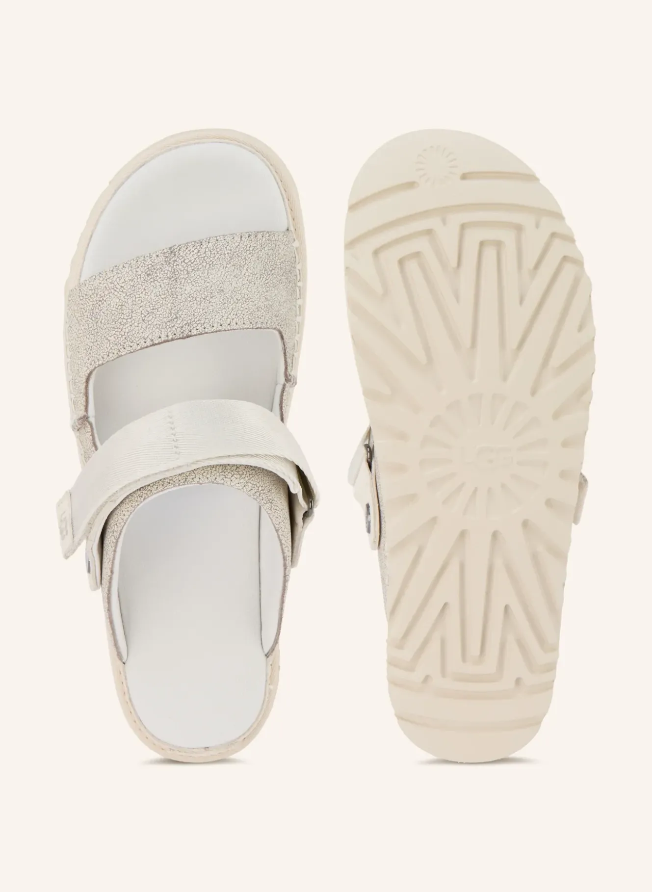Plateau-Pantoletten GOLDENSTAR CRACKLE GLIDE