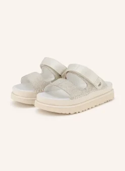 Plateau-Pantoletten GOLDENSTAR CRACKLE GLIDE