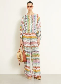 Poncho mit Glitzergarn