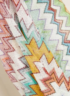 Poncho mit Glitzergarn