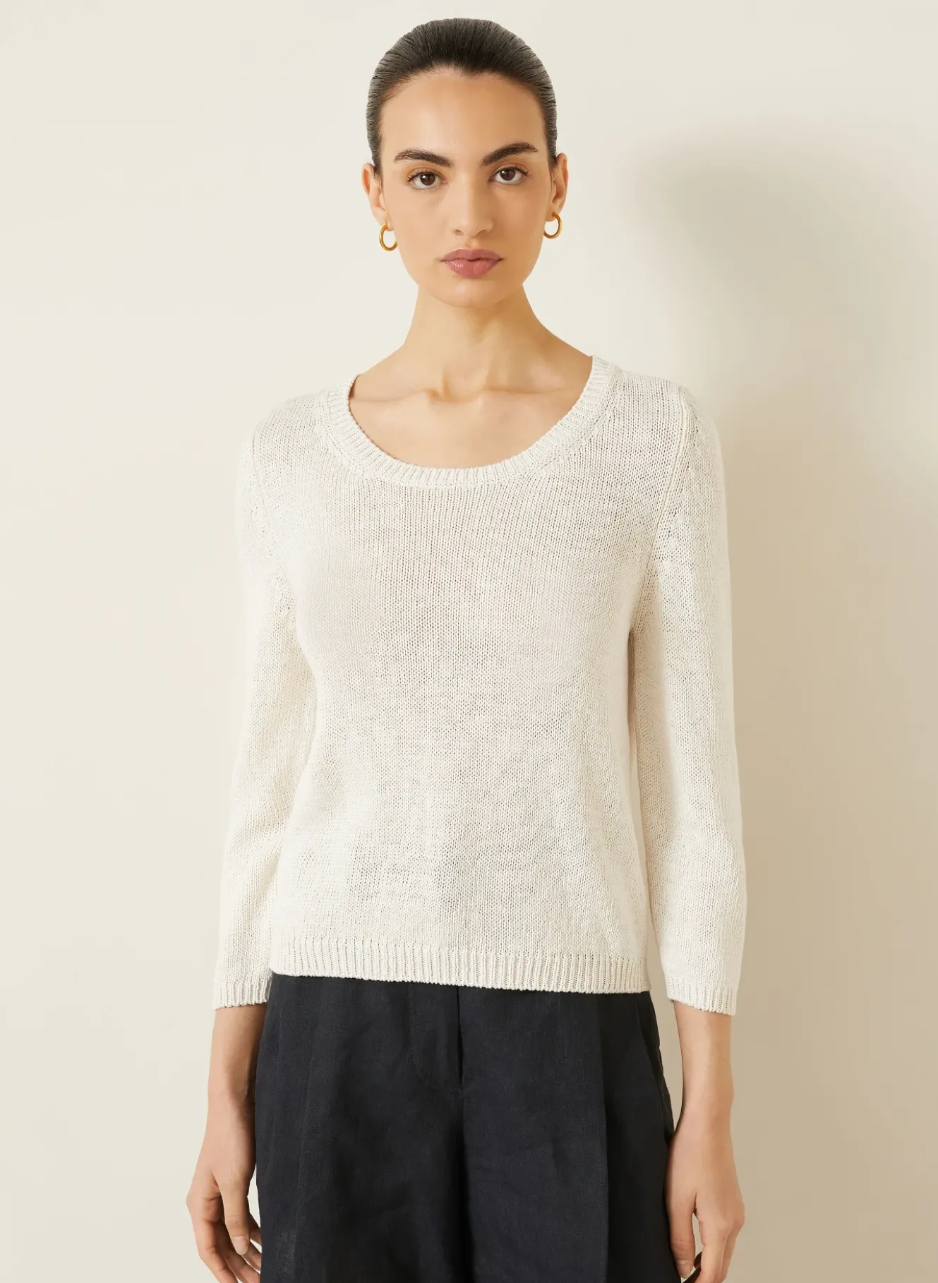 Pullover DILIA mit Seide und Leinen