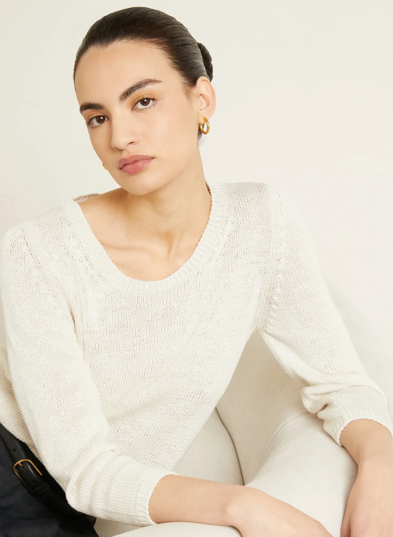 Pullover DILIA mit Seide und Leinen