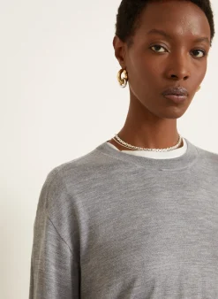 Pullover mit Cashmere und Seide