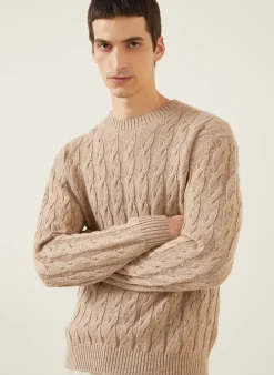 Pullover mit Cashmere und Leinen