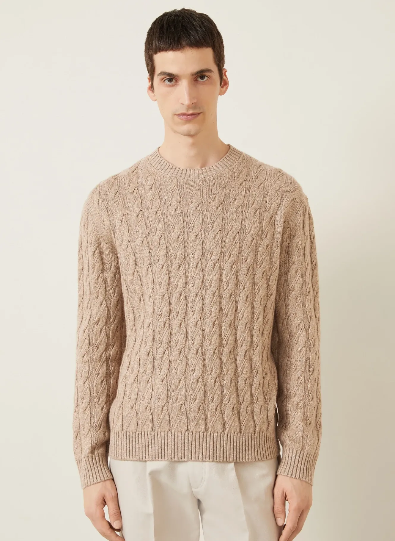 Pullover mit Cashmere und Leinen