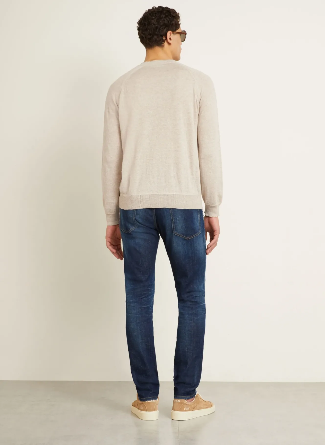 Pullover mit Leinen