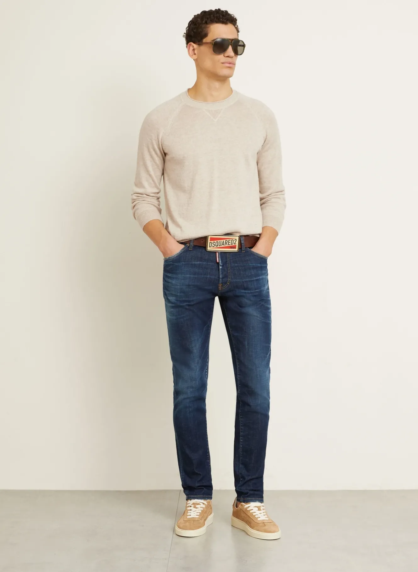 Pullover mit Leinen