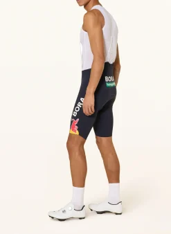 Radhose RED BULL-BORA-HANSGROHE mit Trägern und gepolstertem Einsatz
