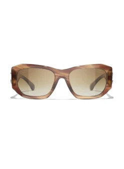 Rechteckige Sonnenbrille