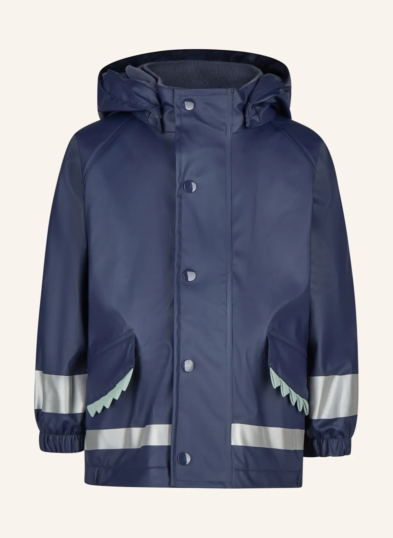 Regenjacke gefüttert Zacken