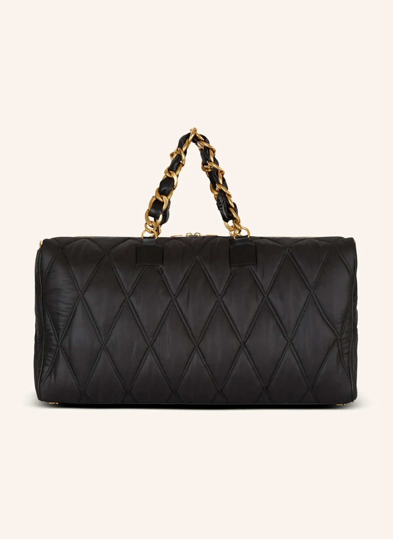 Reisetasche aus gestepptem Nylon mit Diamond-Muster