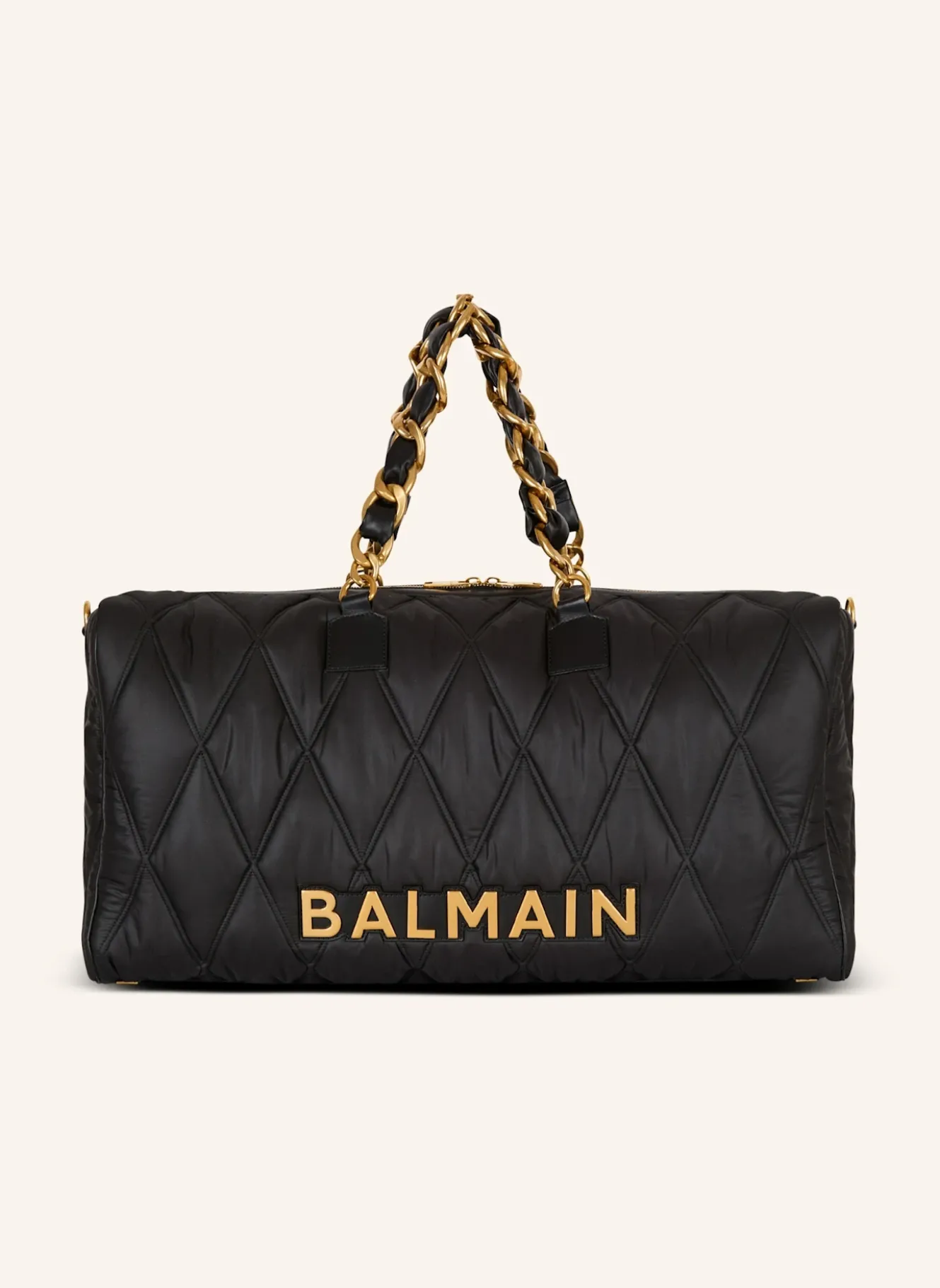 Reisetasche aus gestepptem Nylon mit Diamond-Muster