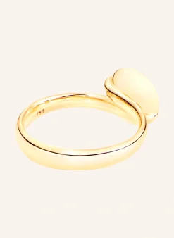 Ring RING BOUTON SMALL MANDARIN GARNET aus 18K Gelbgold mit Mandarin Granat