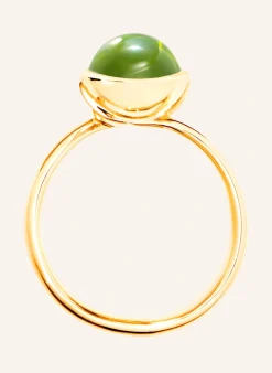 Ring RING BOUTON SMALL PERIDOT aus 18K Gelbgold mit Peridot