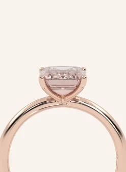 Ring ROSIE aus 14 Karat Roségold und 2.00ct. lab-grown Morganit