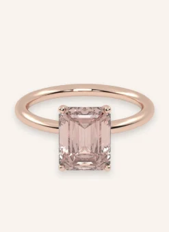 Ring ROSIE aus 14 Karat Roségold und 2.00ct. lab-grown Morganit
