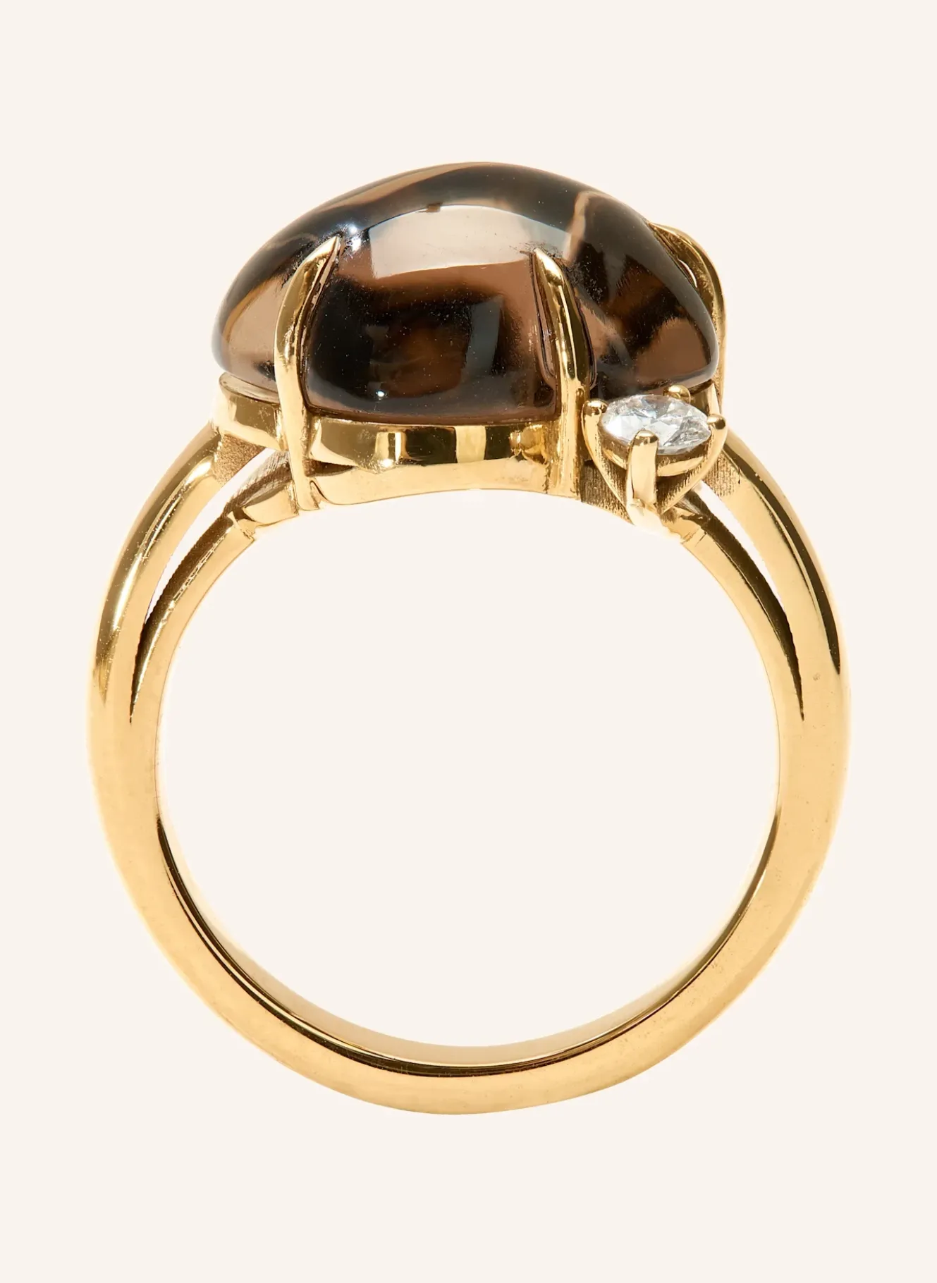 Ring WOLKE RAUCHQUARZ BRILLANT