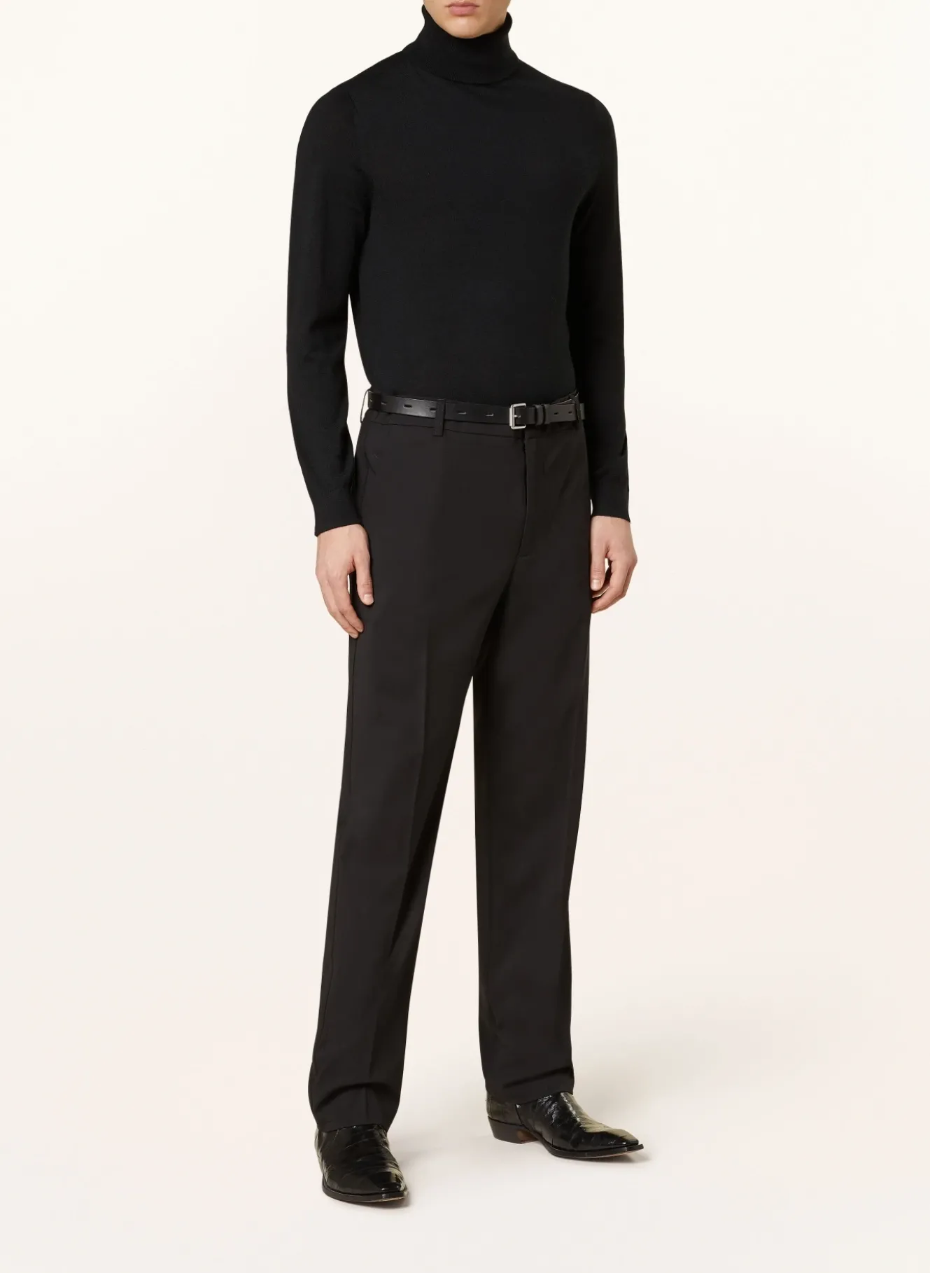 Rollkragenpullover CAINE aus Merinowolle