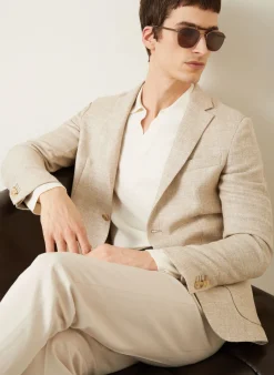 Sakko Extra Slim Fit mit Leinen