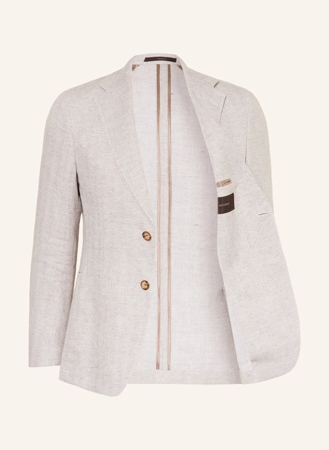 Sakko GIORNO Slim Fit mit Leinen