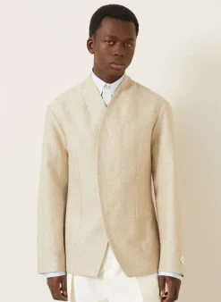Sakko LA VESTE BASTIDE Extra Slim Fit mit Leinen