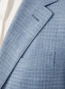 Sakko mit Leinen Slim Fit