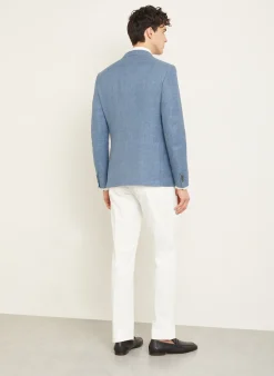 Sakko mit Leinen Slim Fit