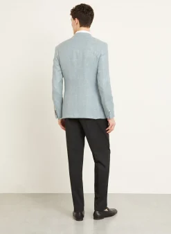 Sakko Slim Fit mit Leinen