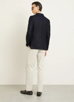 Sakko Slim Fit mit Leinen