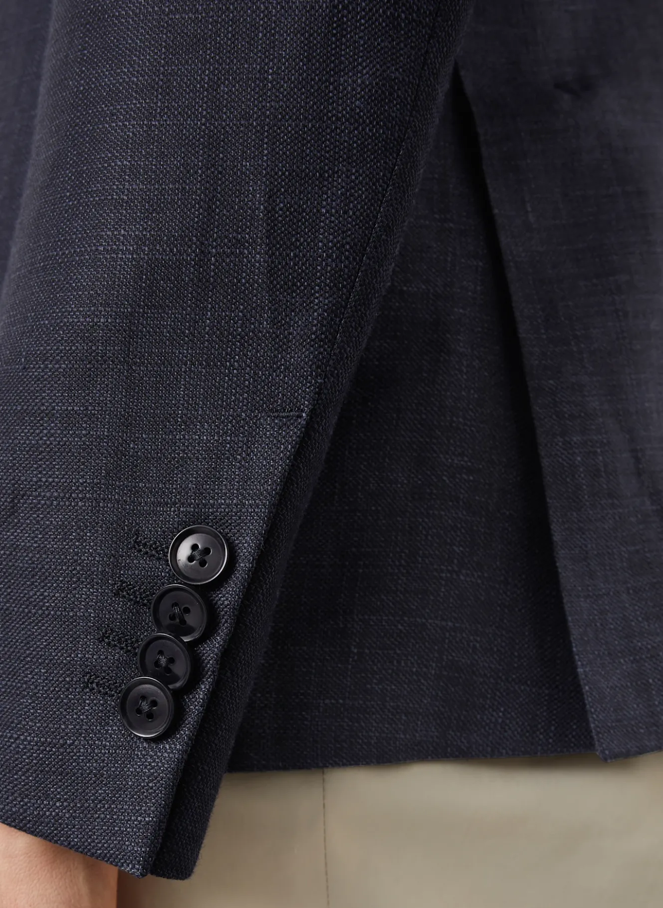 Sakko Slim Fit mit Leinen