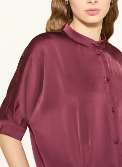 Satinbluse mit 3/4-Arm