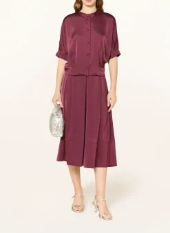 Satinbluse mit 3/4-Arm