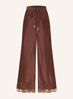 Satinhose OPHELIA mit Spitze