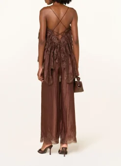 Satinhose OPHELIA mit Spitze