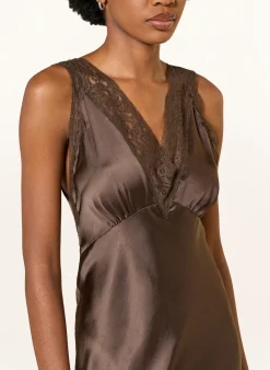 Satinkleid mit Spitze