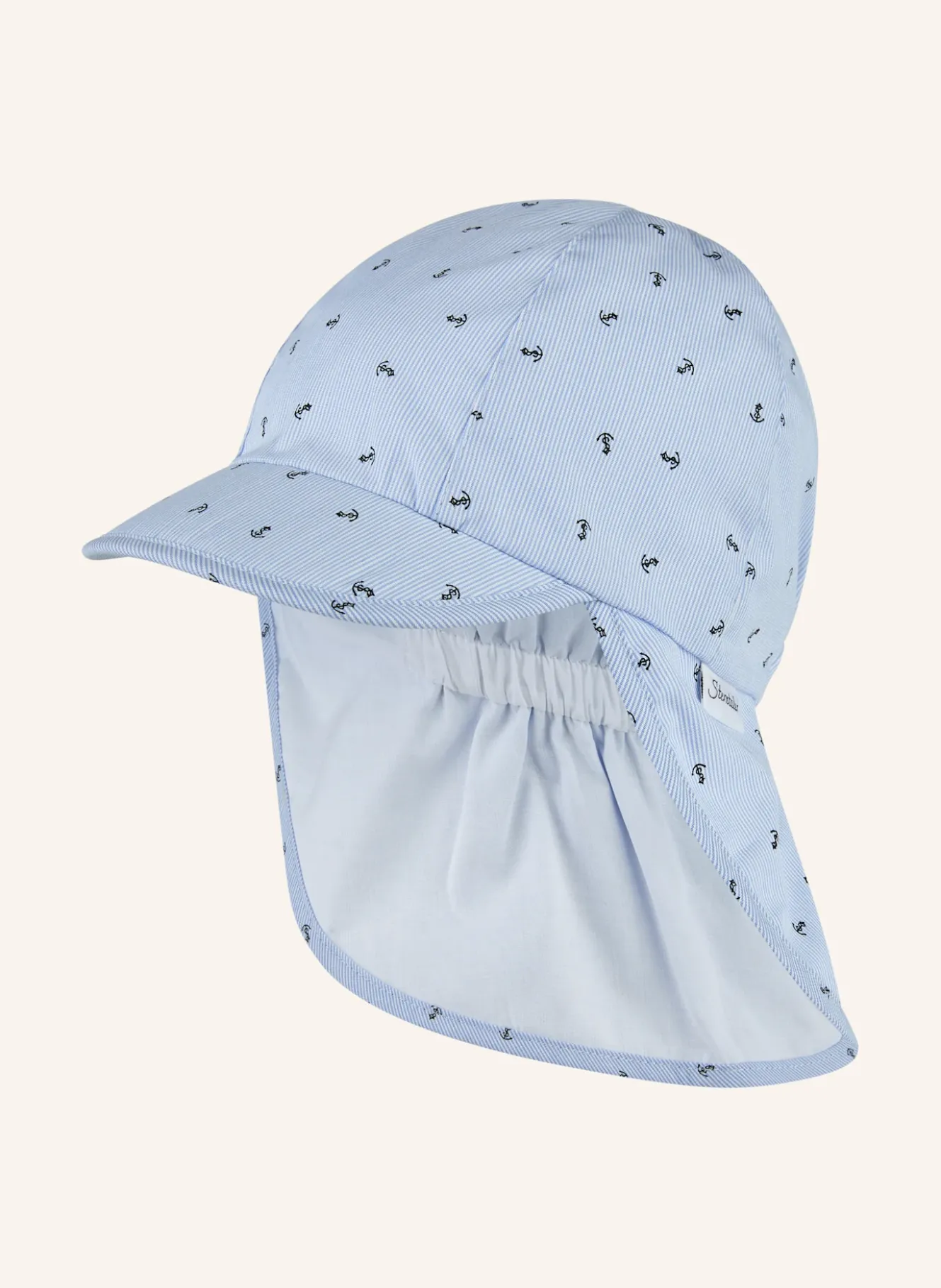 Schirmmütze mit Nackenschutz Anker