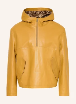 Schlupfjacke aus Leder