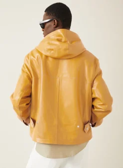 Schlupfjacke aus Leder