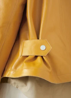 Schlupfjacke aus Leder