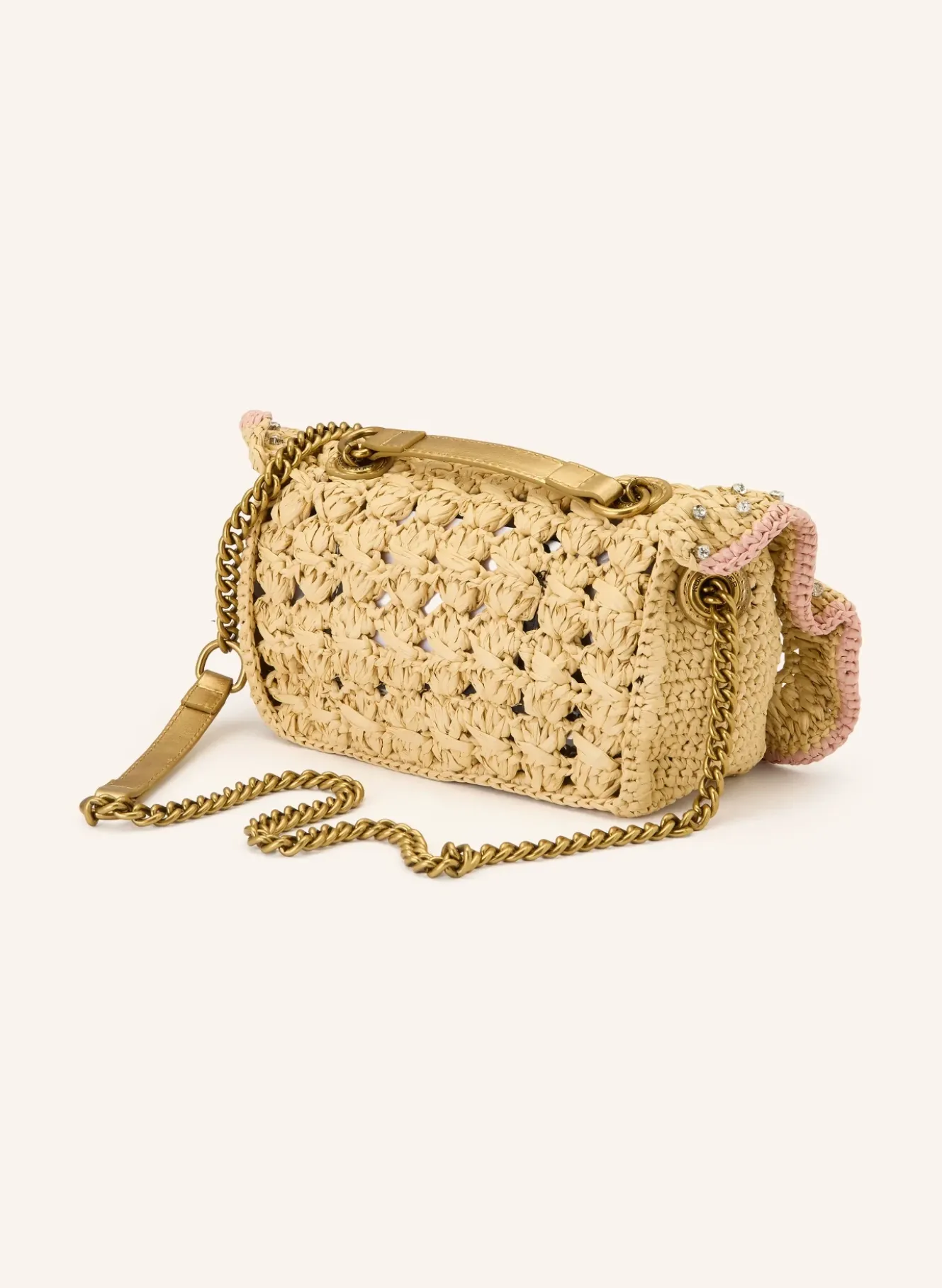 Schultertasche CHELSA mit Schmucksteinen