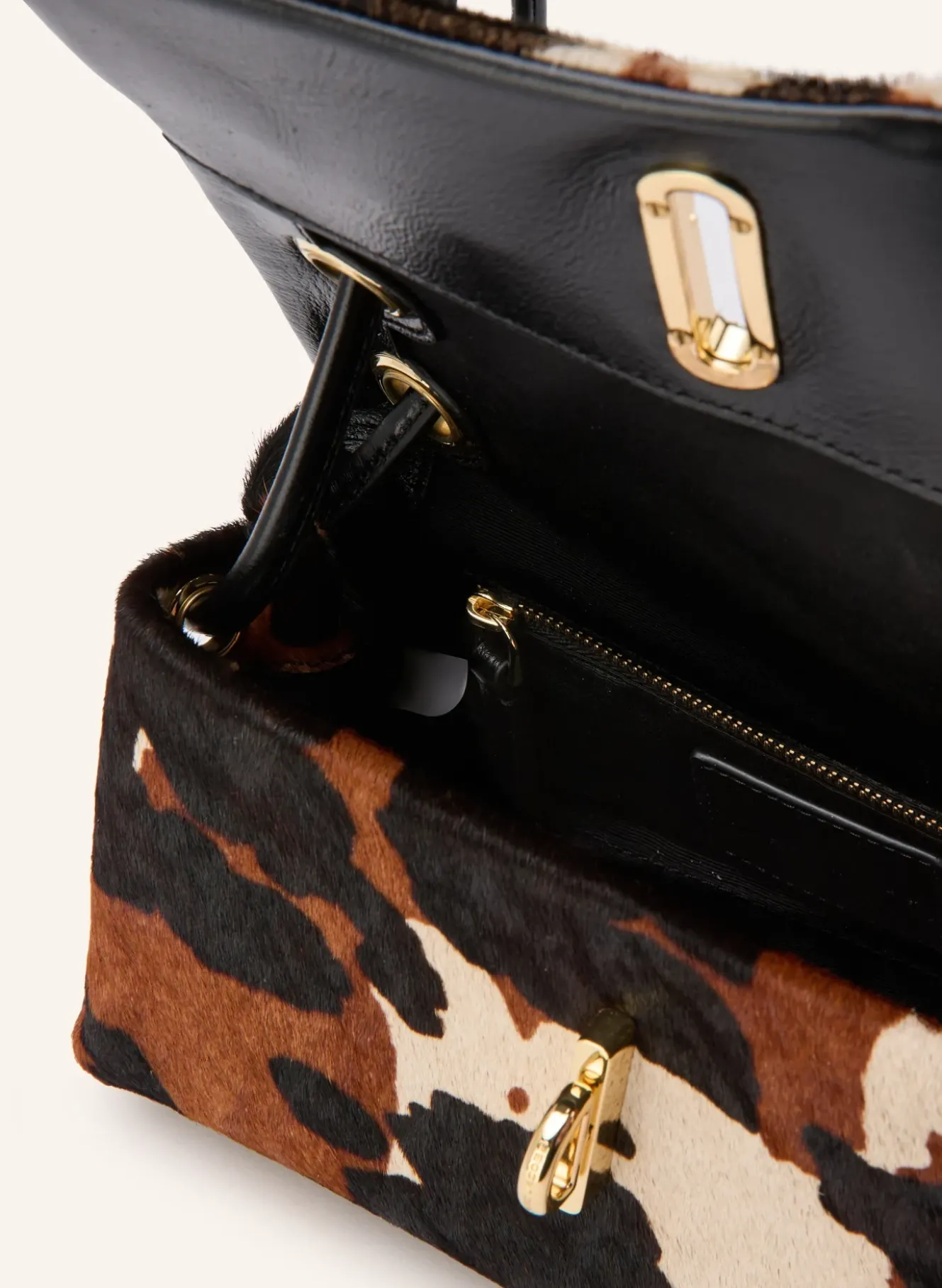 Schultertasche THE COW HAIRCALH MINI DUAL