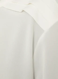 Seidenbluse mit Schluppe