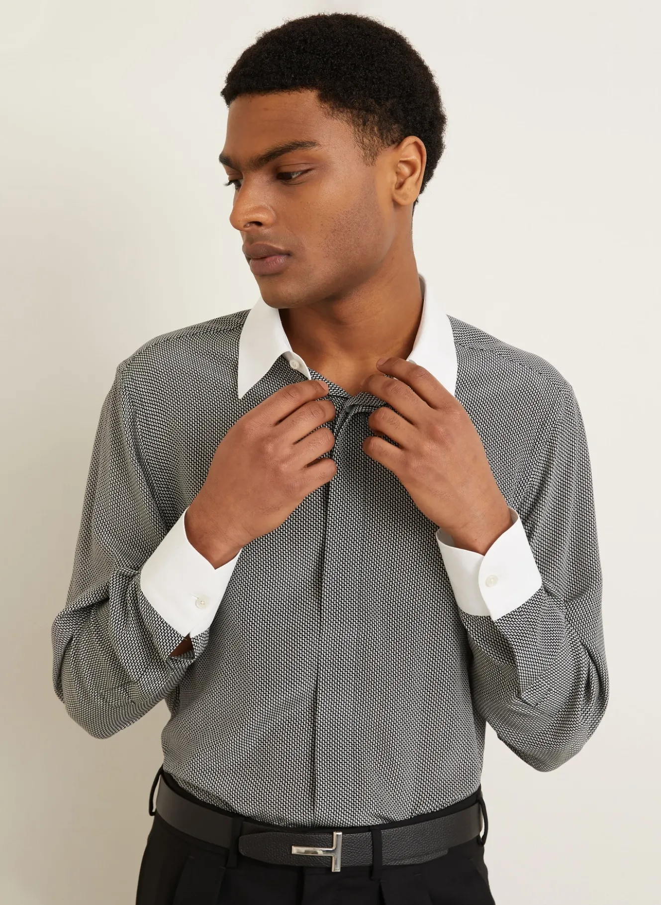 Seidenhemd Regular Fit